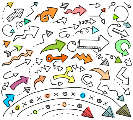 Doodle arrows
