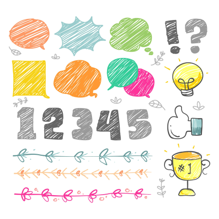 Pencil drawn Icons