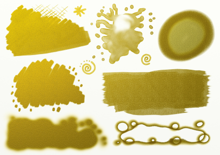 Golden decorative templates