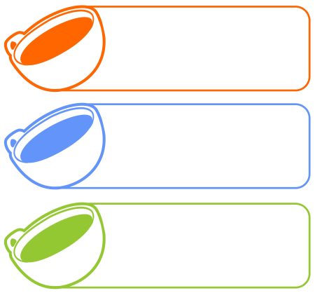 Templates with cup