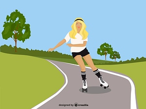 Roller skating