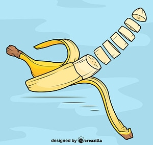 Banana Sliced into Pieces