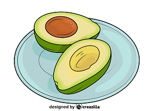 Avocado on the Plate