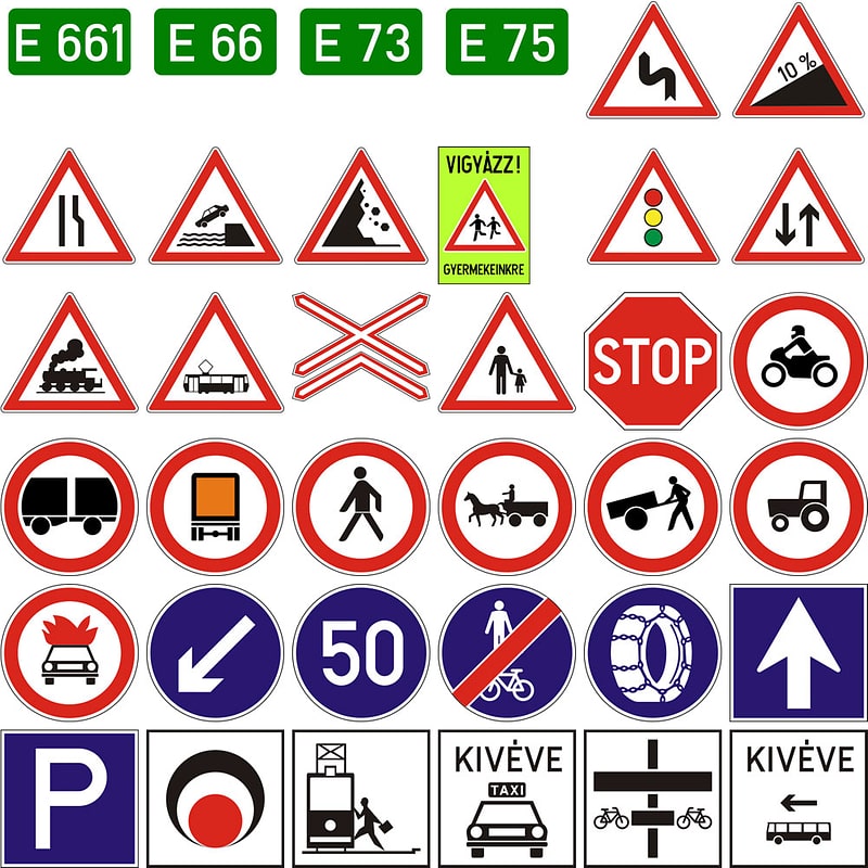 400 Road Signs of Hungary