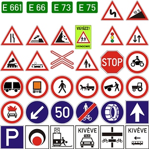 400 Road Signs of Hungary