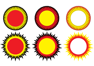Circular Sun Glass Coasters