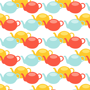 Teapot Seamless Pattern