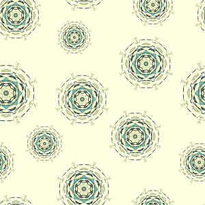 Kaleidoscope Circles Seamless Pattern