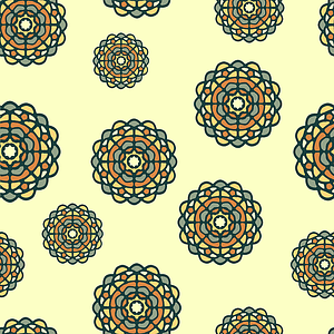 Abstract Circles Seamless Pattern