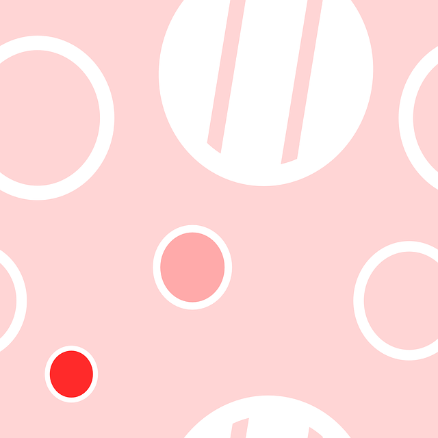 Abstract Rose Seamless Pattern avec des cercles