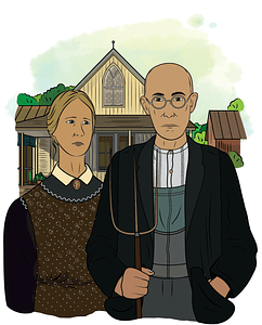 American Gothic by Grant Wood