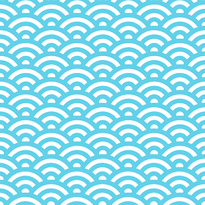 Abstract Waves Seamless Pattern