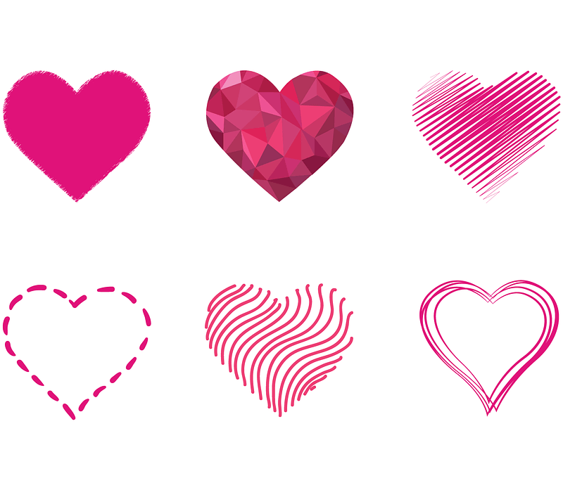 Set of Hearts
