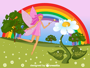 Fairy doing magic