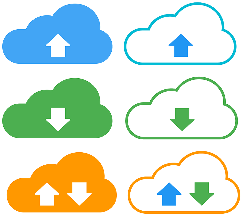 Set of Download Icons