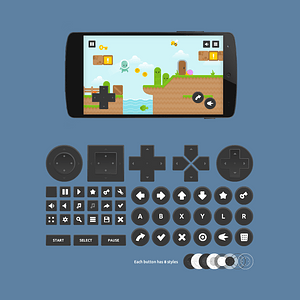 On screen controls for gamepad