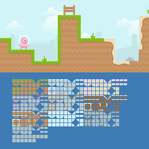 Platformer game tiles
