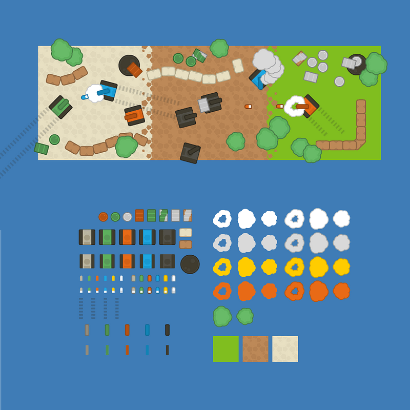 Top down tanks pack