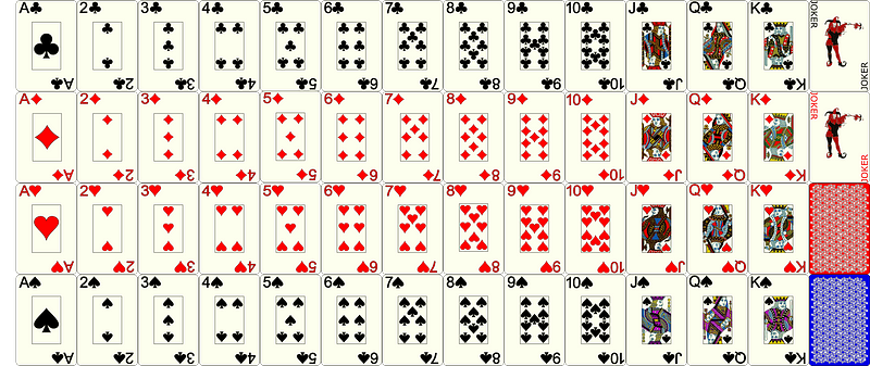 Deck playing cards