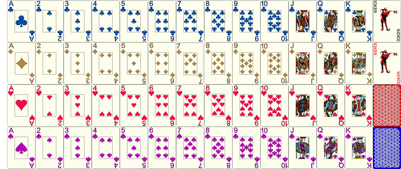 Deck playing cards