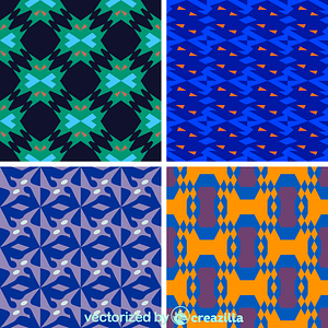 Colored decorative design after Claude Fayette Bragdon