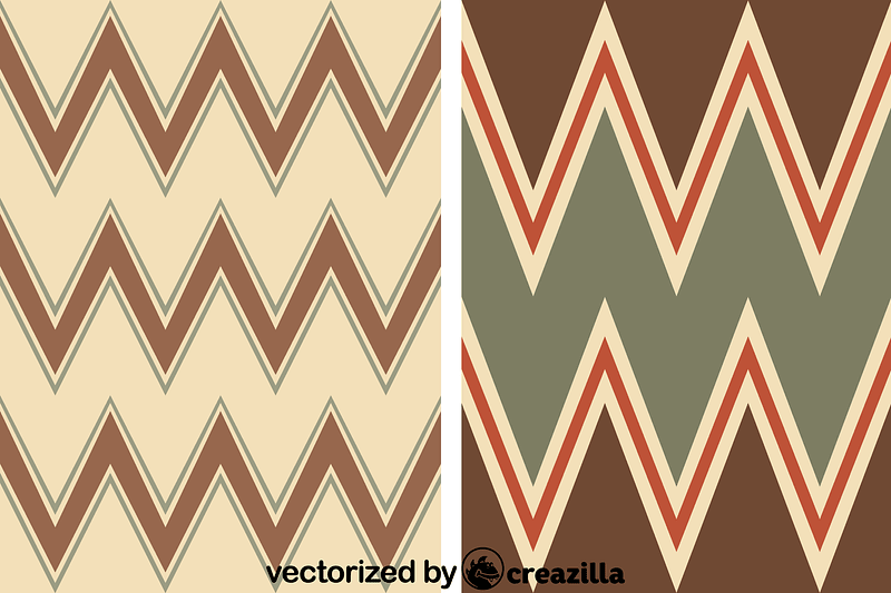 Patterns in rich colours with chevrons