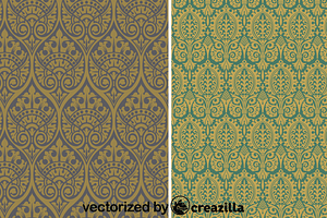 Brocade patterns in gold