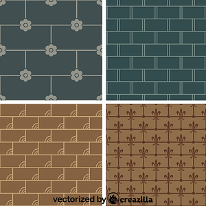Patterns in dark colours suitable for the lower portions of walls