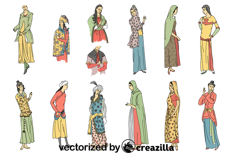 Persian blouses and ensembles