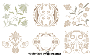 All white embroidery patterns. Elaborate initials. Dated in center. Floral sprays. Sampler (Austria). 1899