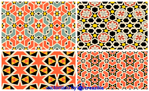 Arabesques wall mosaics (15th and 16th centuries)