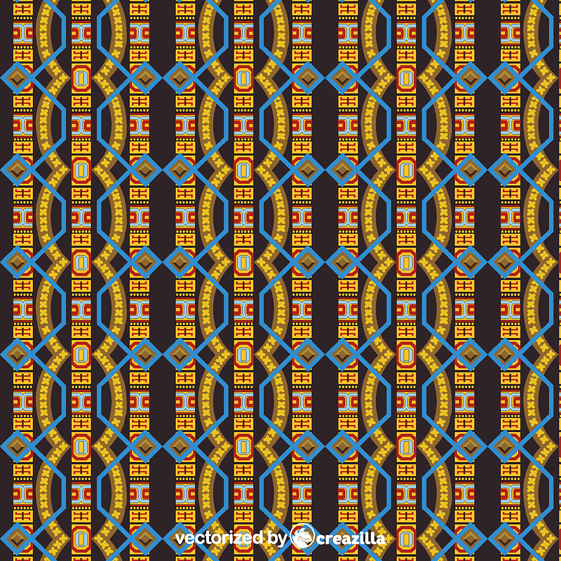 Vertical symmetrical band with three straight bands