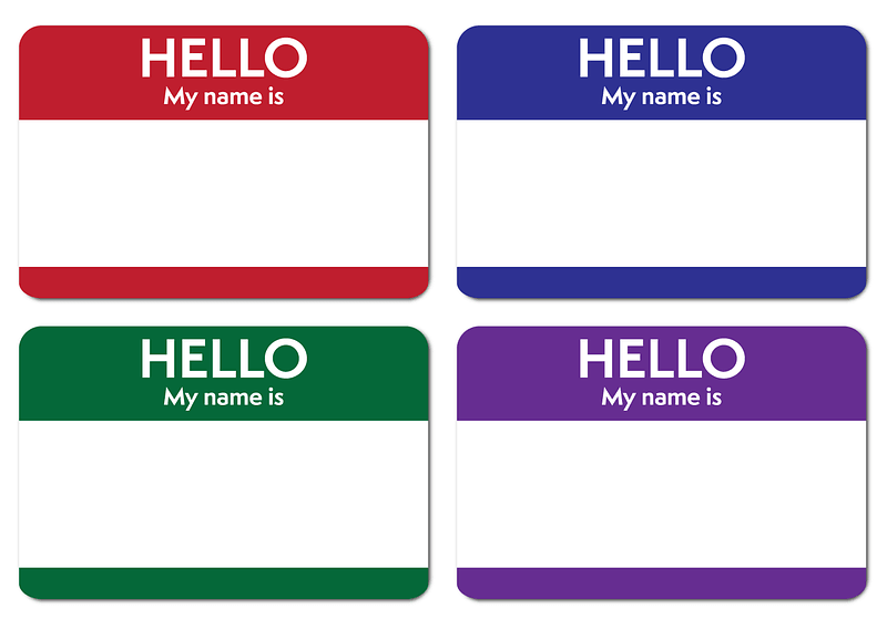 Name Badges Template