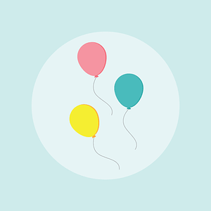 Balloons Happy Birthday Card