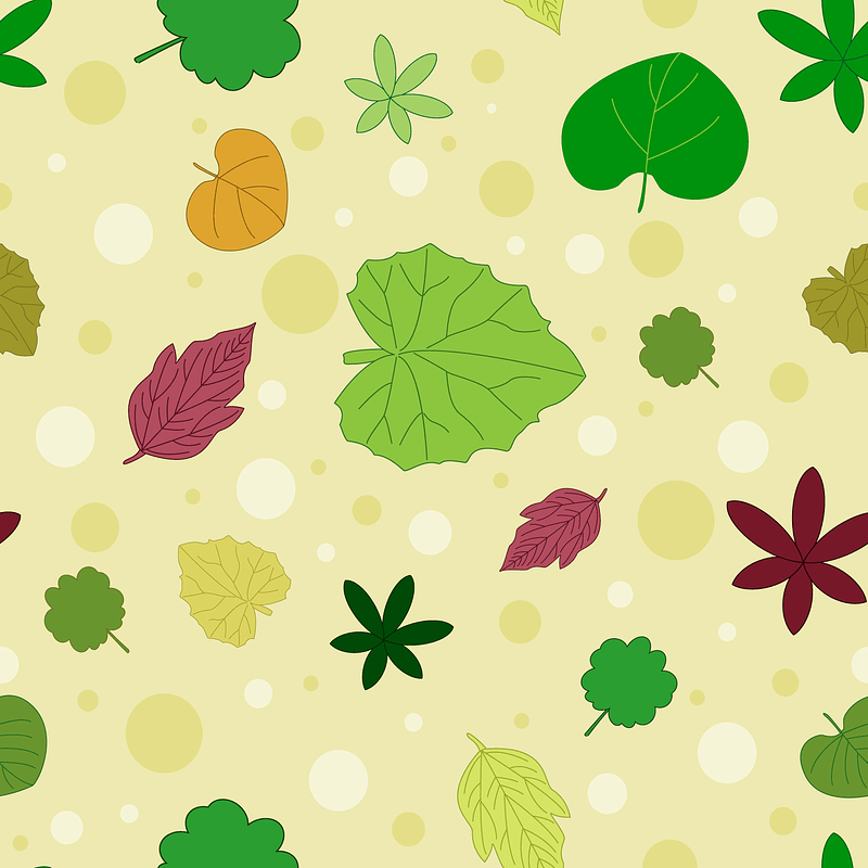 Fond transparent avec des feuilles