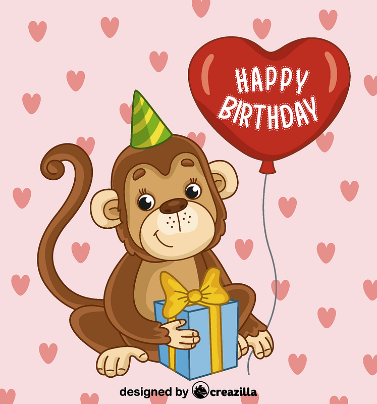 Birthday monkey