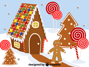 Gingerbread and gingerbread house