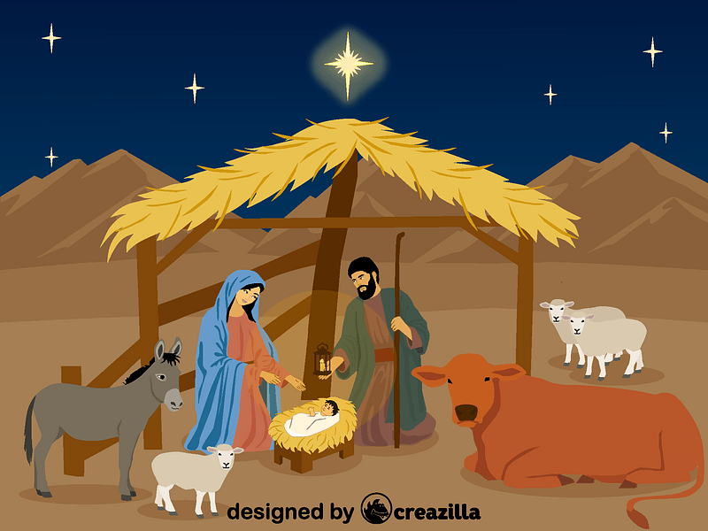 Nativity Scene and stable