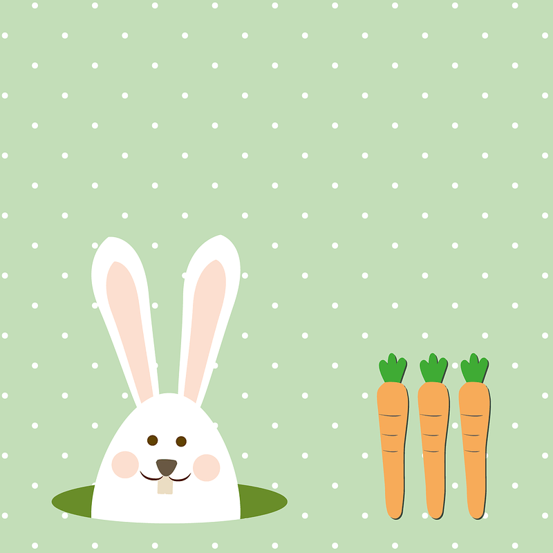 Hare and Carrots Background