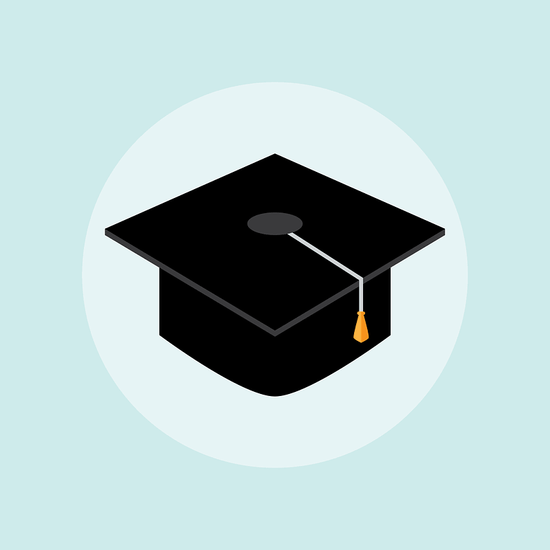 Graduation Hat Background