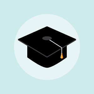 Graduation Hat Background