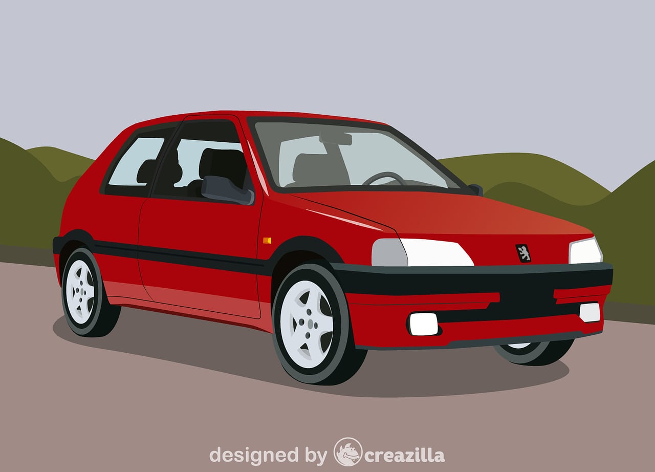 Peugeot 106 - Free vector images on creazilla.com