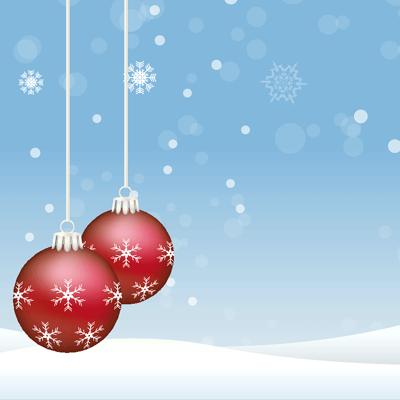 Christmas Background with Snow