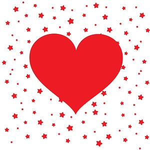 Heart Saint Valentine's Day Card