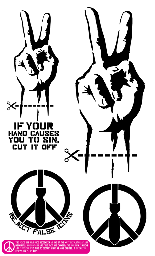 Disegni di simboli di pace per t-shirt