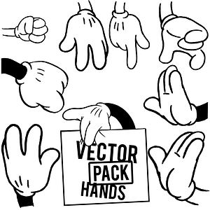 Micky Mouse Hands Set