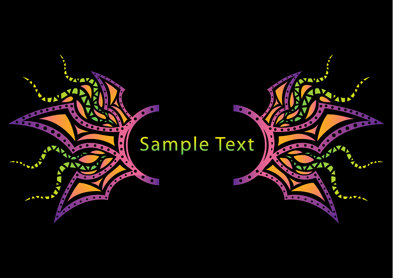 Psychedelic Banner Template