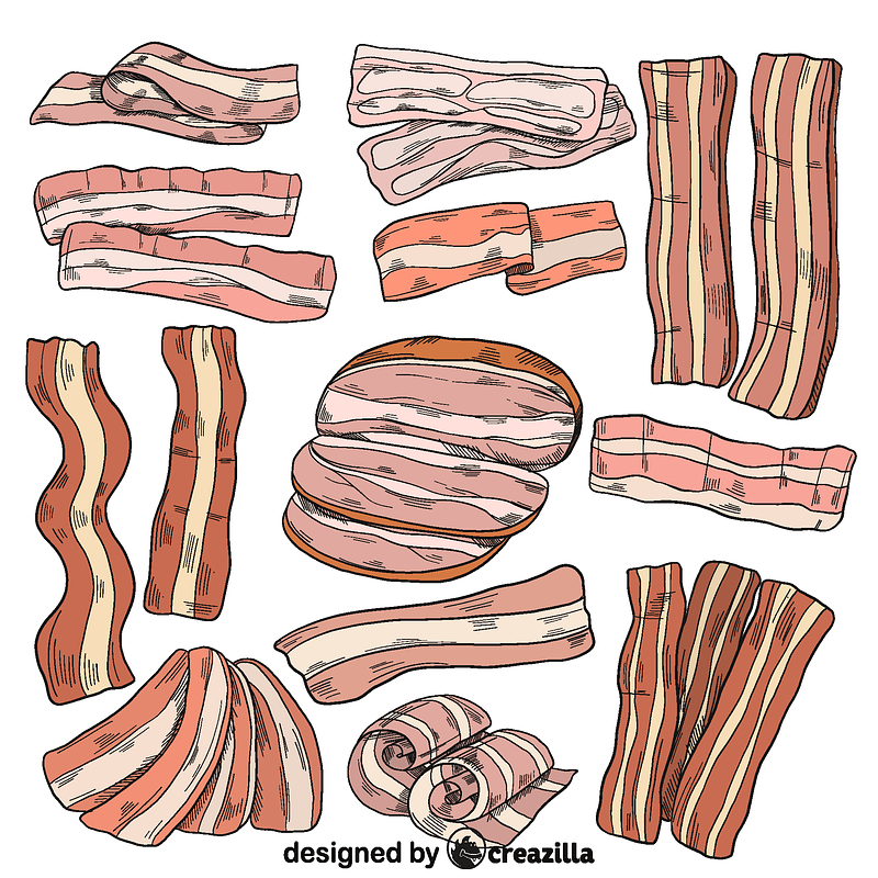 Set of bacon