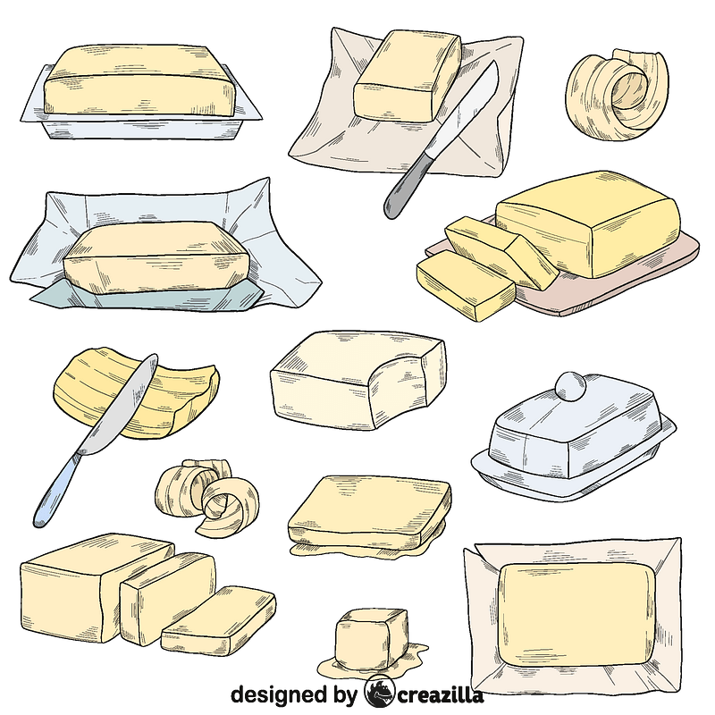 Set of butter