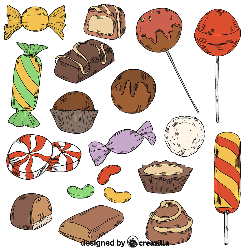 Set of candy